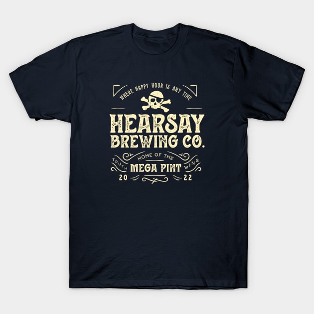 Hearsay Brewing Company T-Shirt by Cat Bone Design